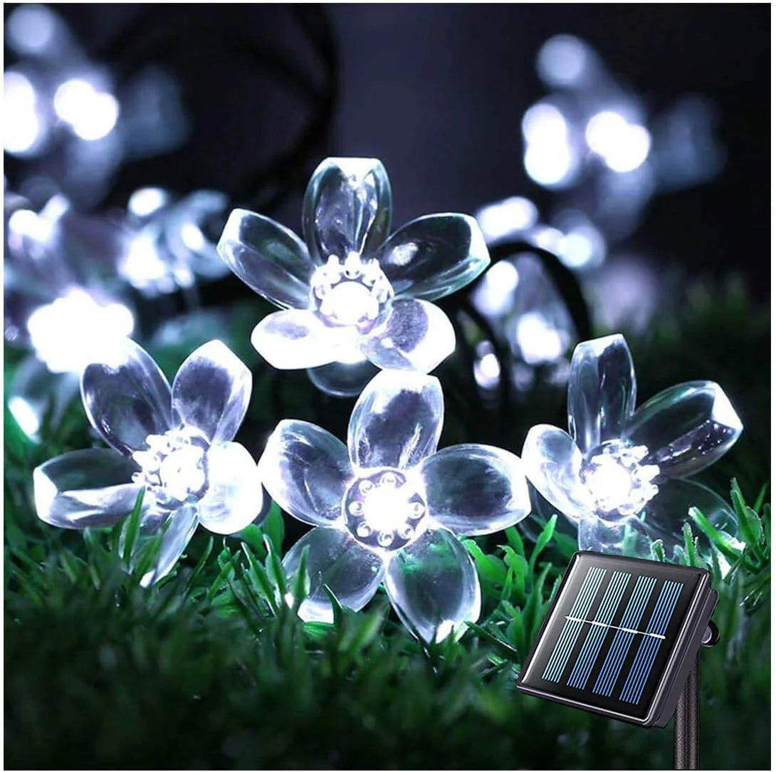 LUZ TIPO FLOR SOLAR 5M 20 LED